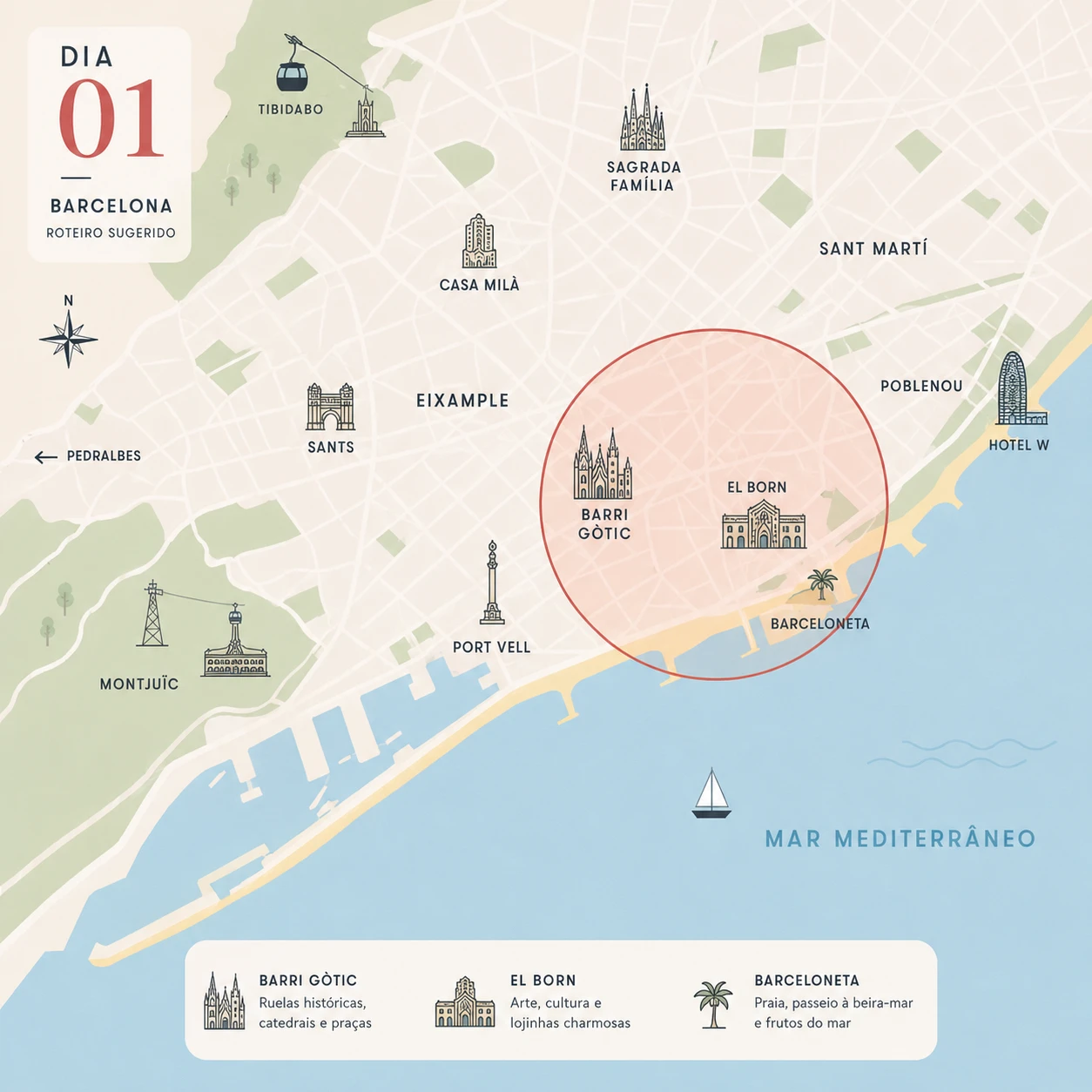 Mapa de Barcelona